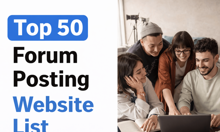 Forum Posting Website.